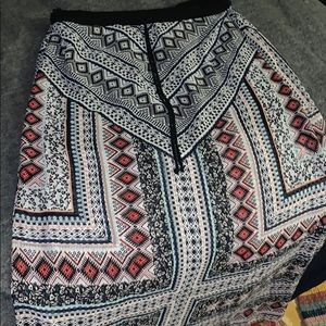 Aztec print skirt